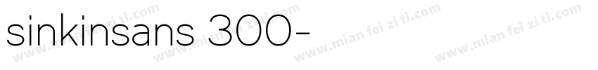 sinkinsans 300字体转换